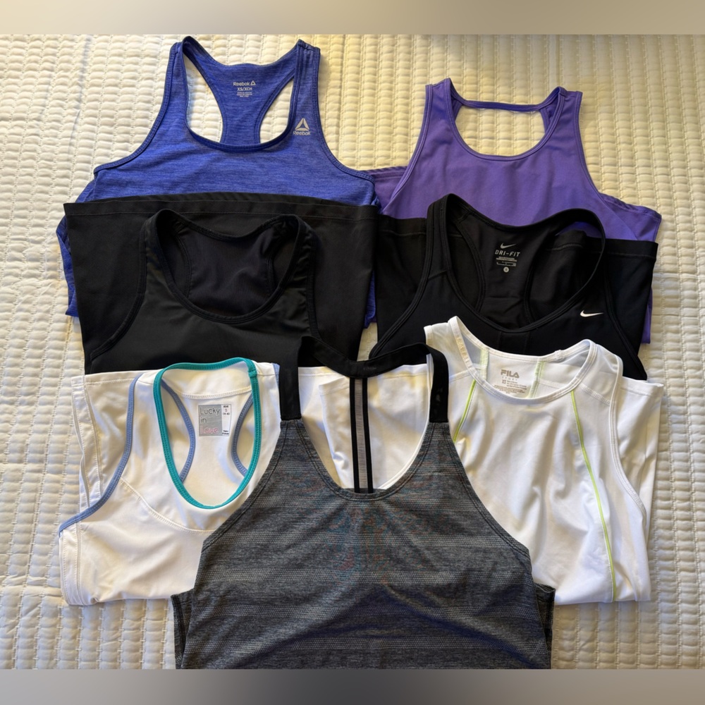 Tank top bundle! Athletic tanks, great price takes all of them :)